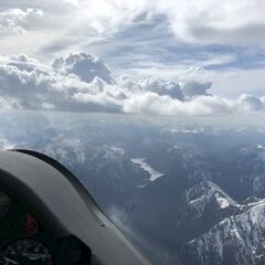 Flugwegposition um 14:11:29: Aufgenommen in der Nähe von Garmisch-Partenkirchen, Deutschland in 3247 Meter